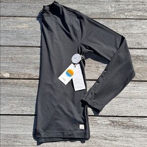 VUORI MENS Long Sleeve Tradewind‎ Performance Tee BLACK HEATHER SIZE SMALL NWT